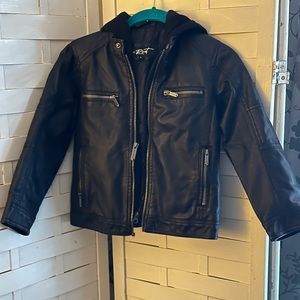 Boys Leather Jacket Nordstrom Black Rivet 6